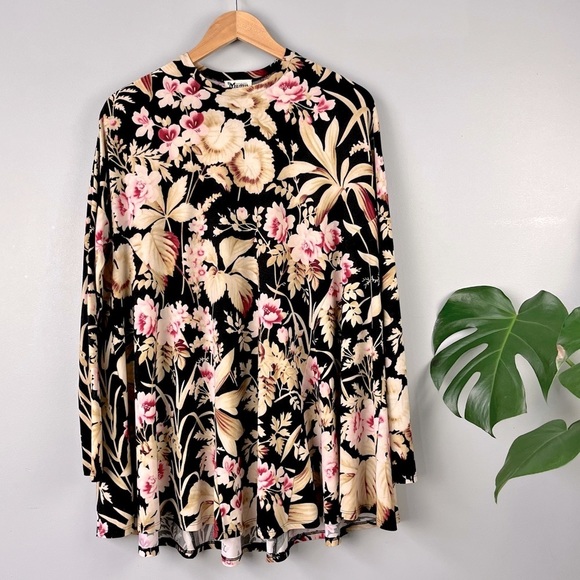 Show Me Your MuMu Floral Tunic Top - Picture 1 of 7